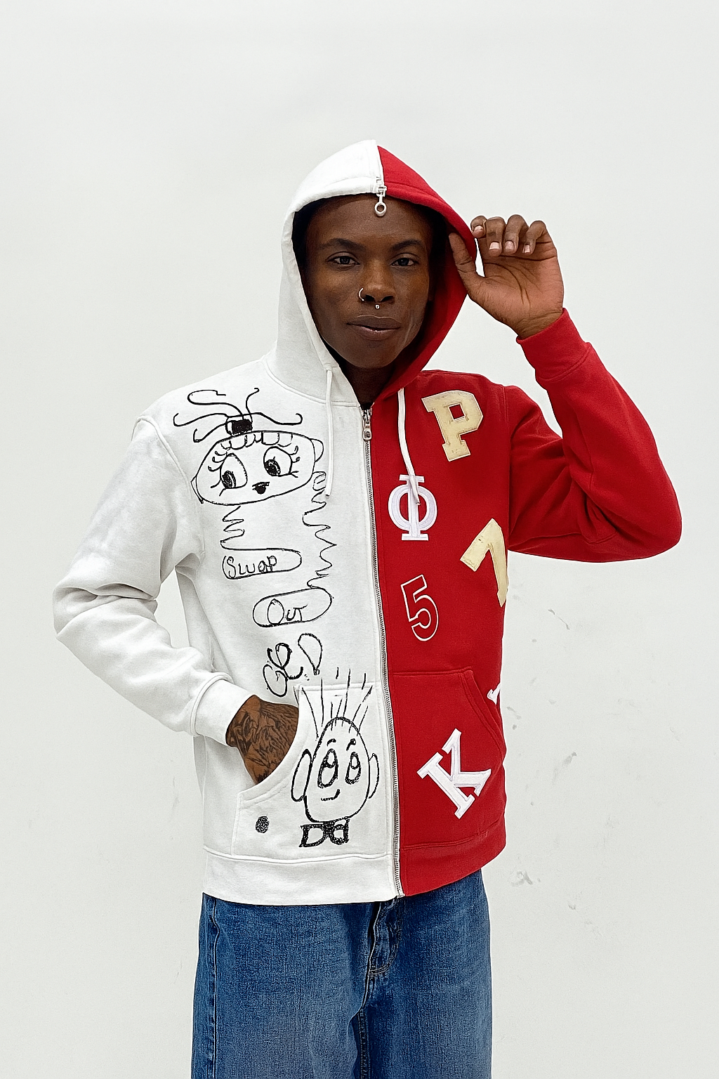 SwapOut® Pople & Letter Hoodie